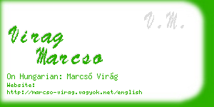 virag marcso business card